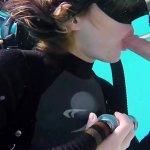 Really naughty scuba diver Monica is ready to work on dick underwater