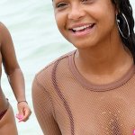 Christina Milian suffers wardrobe malfunction