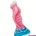 7.59in Real Silicone Soft Luminous Monster Dildo For Anal Expansion