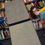 Sneaky Librarian Gets College Cock