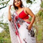 Parna Nude Saree Shoot