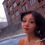 Bbluesky Asian Taking Off Her Bra On the Pool Onlyfans Video