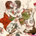 Bisexual Threesome with Dominating Lesbian Couple by Jeff Faerber