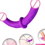 Thick Double Penetration Dildo Strapon For Lesbian Couples Long Two Headed Ended Phalos Anal Masturbation Women To Man
