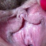 Extreme close up on my hairy pussy and big clit