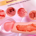 : 2-in-1 Pocket Pussy Dildo for Men Women