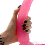 Slim 8 Inch Dildo Pink