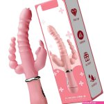 3 in 1 Anal Dildo Vibrator Waterproof Clit Vibrator
