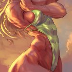 SFW full color ecchi gaming porn hentai of Capcoms Street Fighter game Cammy White sexy MMA fitness babe.
