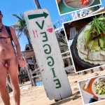 Our Food Experience in the NaturistNudist Friendly Town of Zipolite Oaxaca Mexico