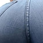 AMAZING Body Brunette Babe Big ASS In Jeans and Thong
