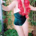 Poison Ivy waters her plants with SQUIRT