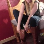 Trying On Boots Shoes