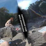 Rebeka Ruby Risky Nude Beach Dildo Masturbating On Vacation Nude Girls Background
