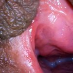 Cum dripping out of my pussy very close up!