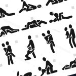 Sexual Position Icons Sex Positioning Between Stock Illustration 1169494522